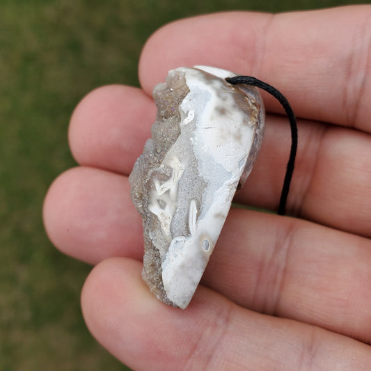 Spiralite Aura Fossil Pendant