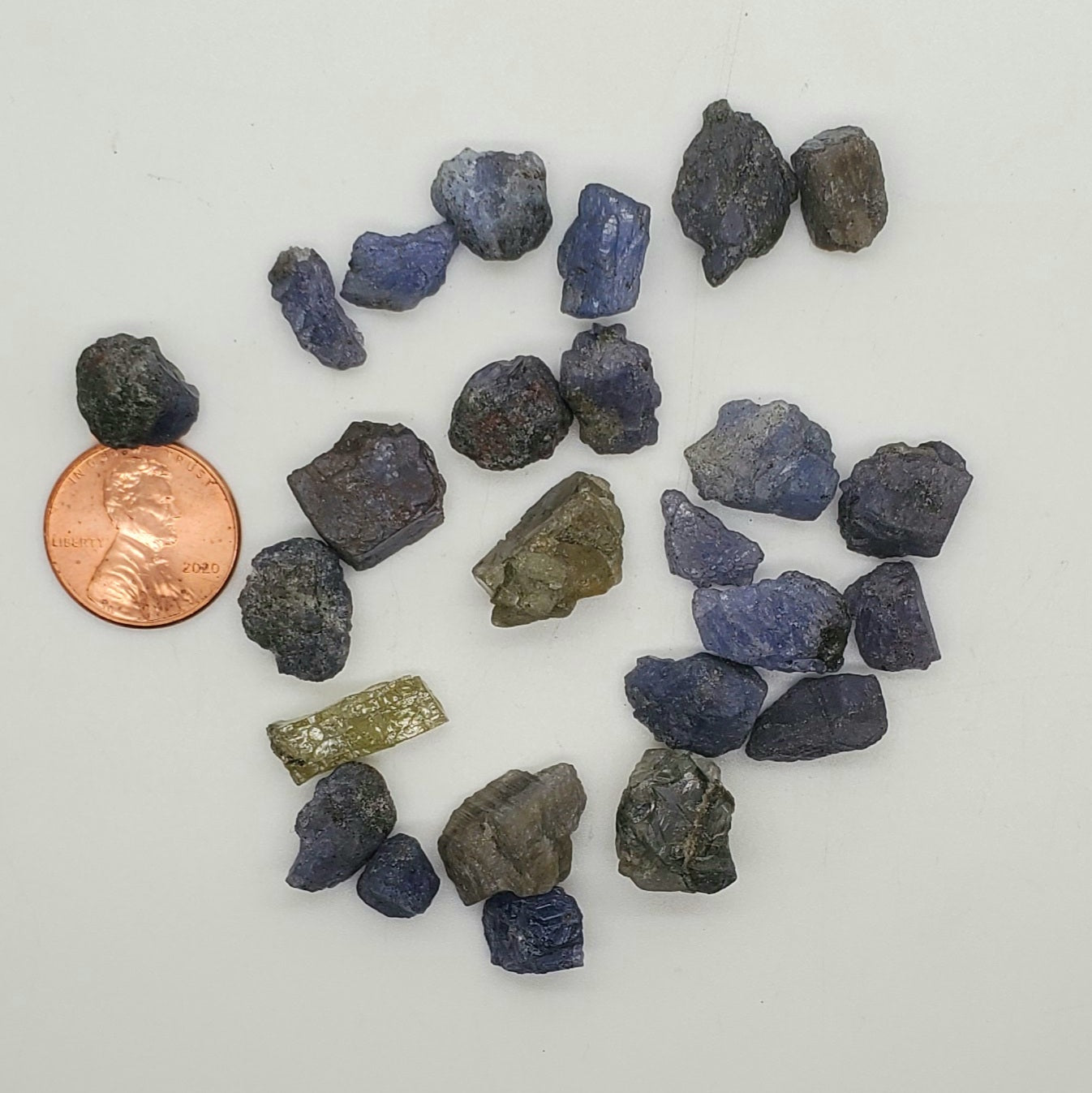 Tanzanite raw crystals