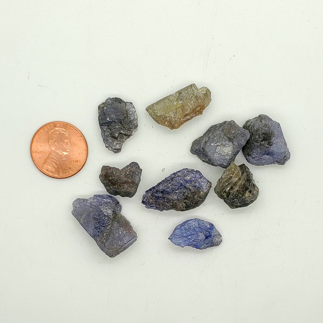Tanzanite raw crystals