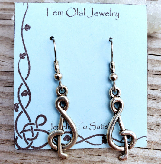 Musical Note Earrings Tem Olal