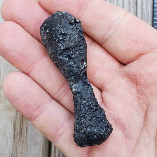 Unique Black Thailand Tektite Specimen | Tek9