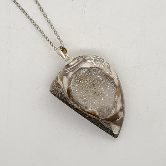 Spiralite Fossil Pendant