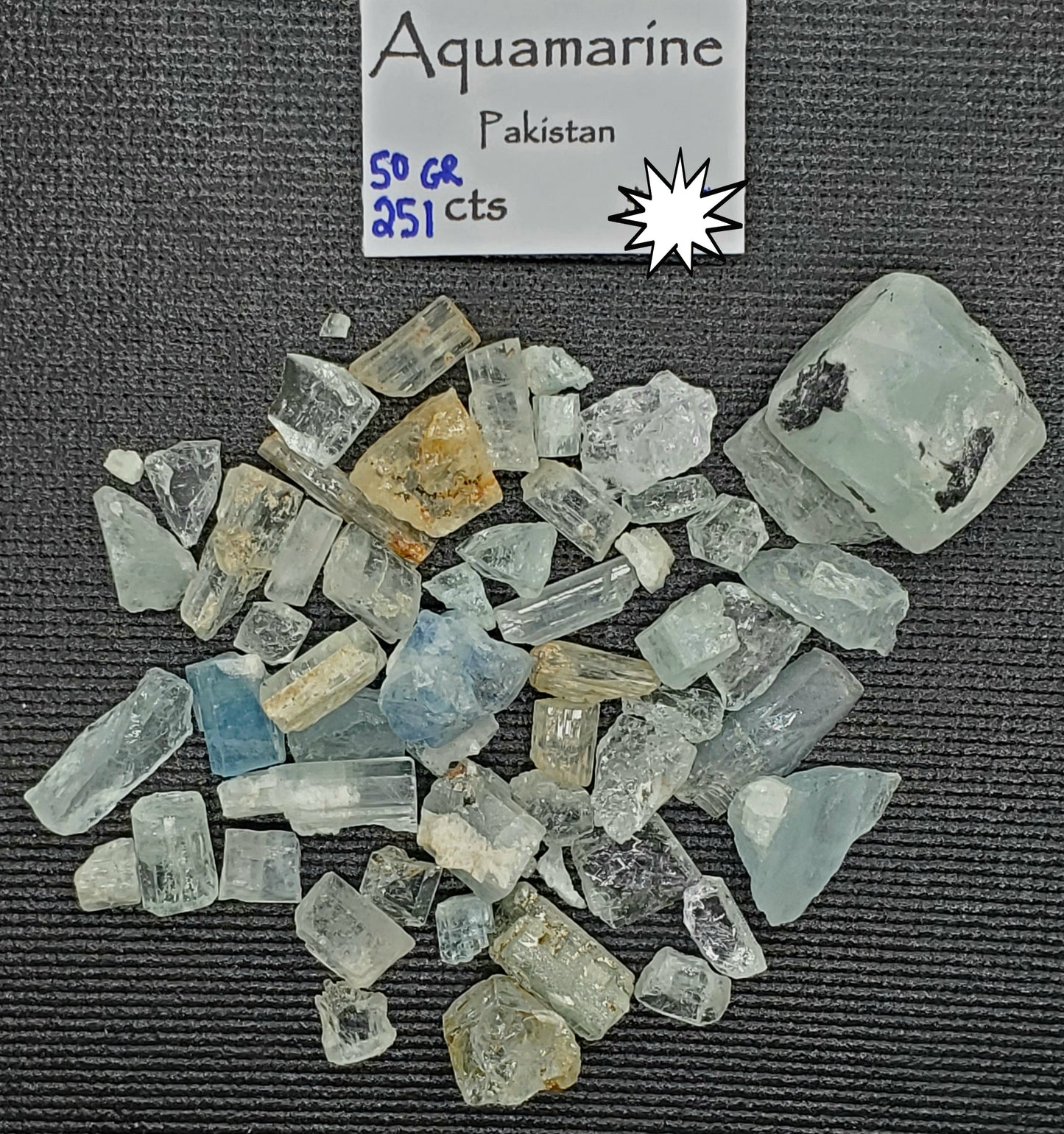 Aquamarine Specimen Lot A - The Meteorite Traders