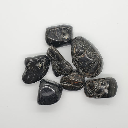 Black Tourmaline B Tumbled Stones 4oz