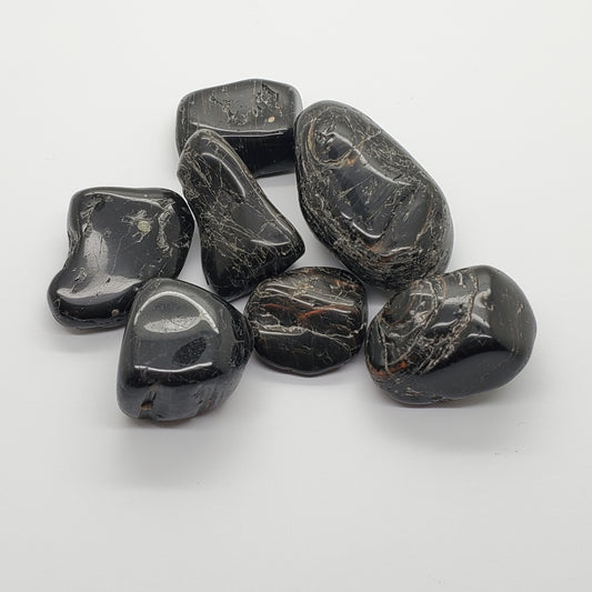 Black Tourmaline B Tumbled Stones 4oz