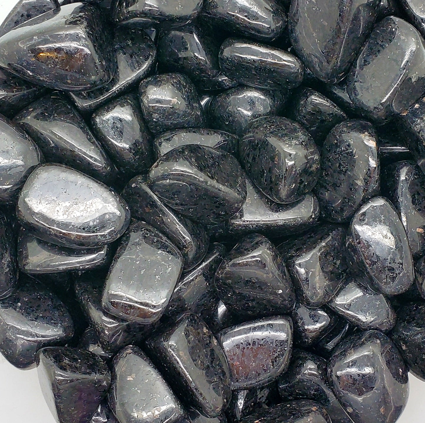 Indian Nuummite Tumbled Stones | 4oz - The Meteorite Traders