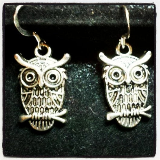 Wise Old Owl Earrings - The Meteorite Traders