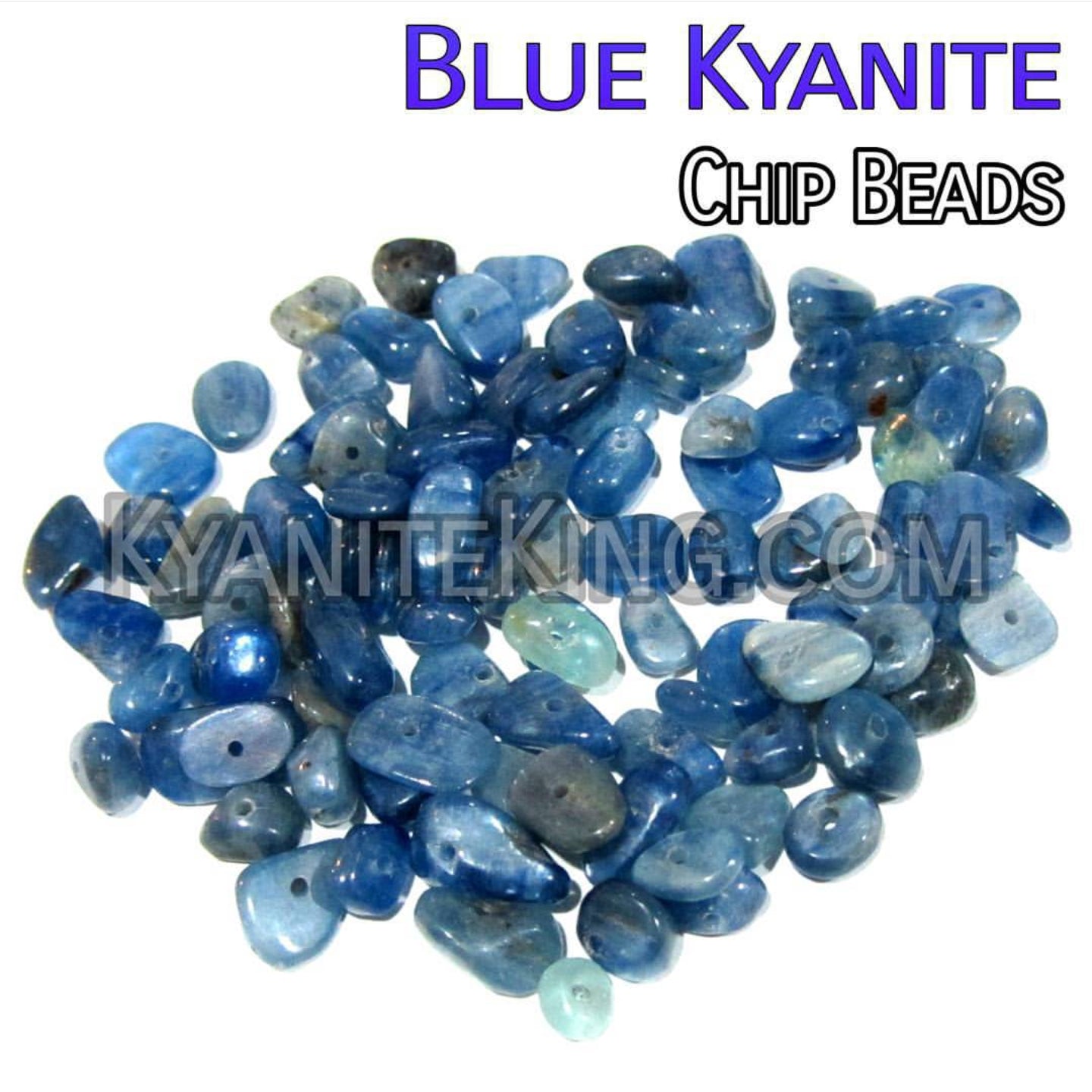 Blue Kyanite Chip beads Kyanite King Beads