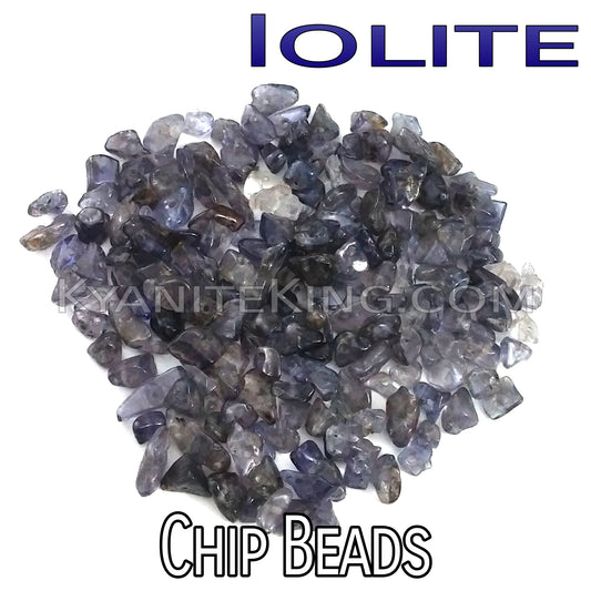 Iolite chip beads Kyanite King Beads
