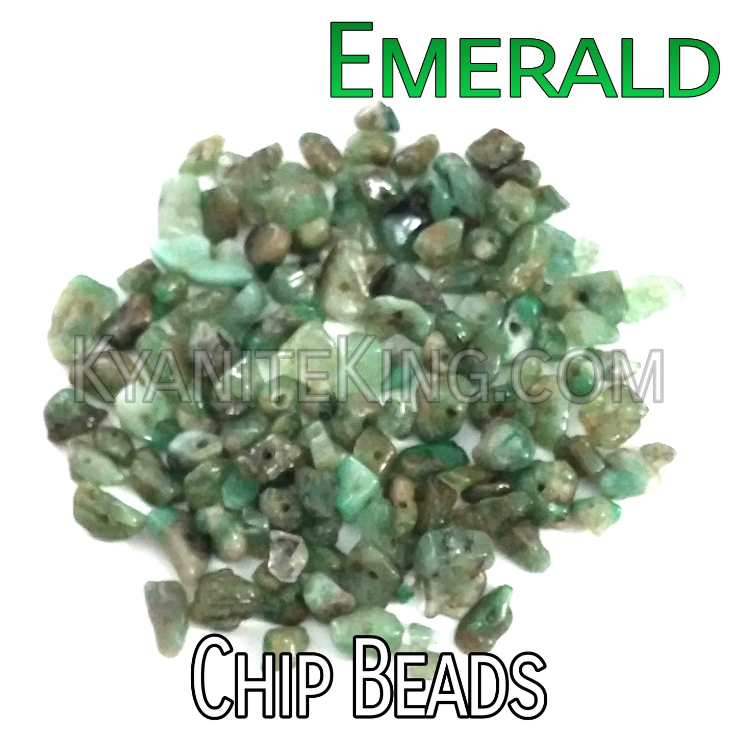 Emerald Chip Beads Kyanite King Beads