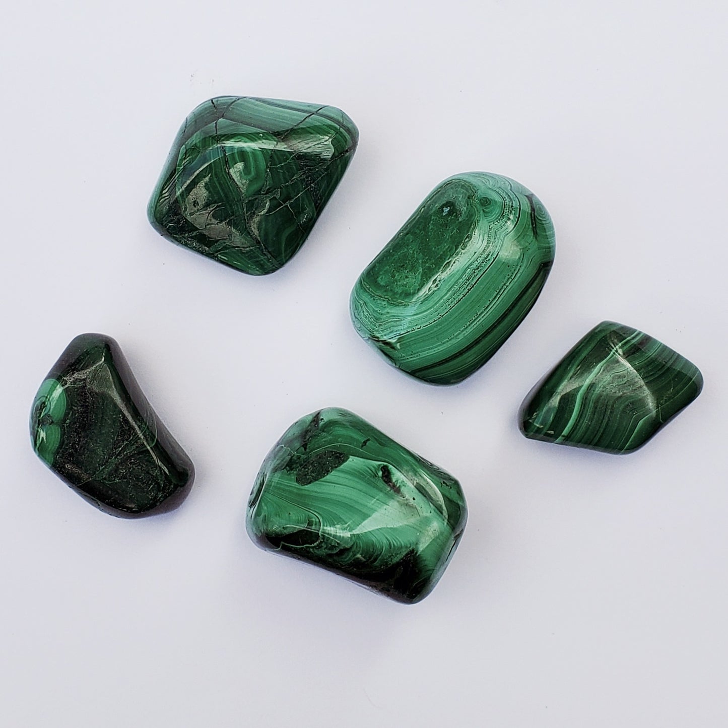 Tumbled Malachite 1pc - The Meteorite Traders