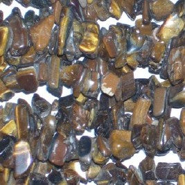 Tigers eye chip strand kyanite king beads