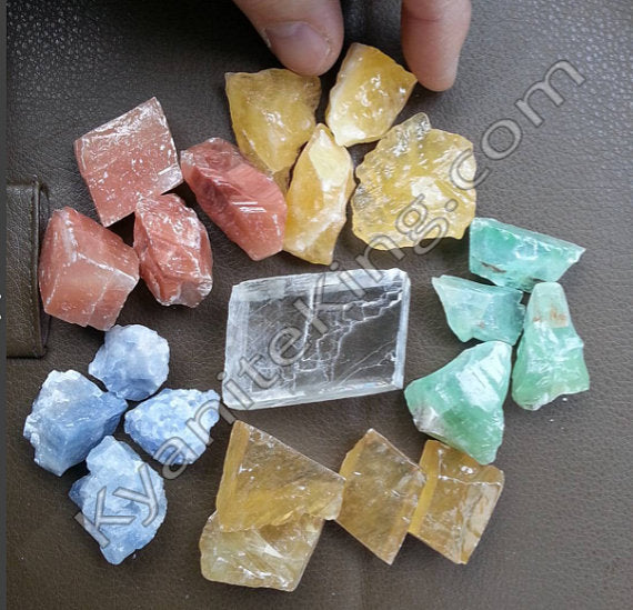 Calcite Variety Pack 21 pc | 5 Colors plus Optical Calcite - The Meteorite Traders