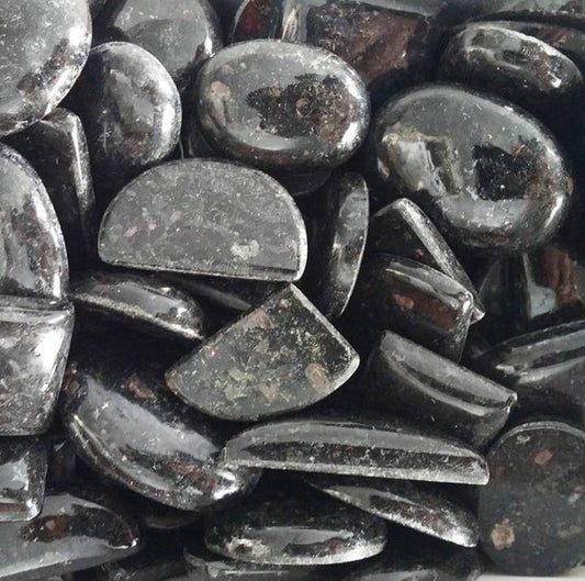 Indian Nuummite Cabochons 2 Pc