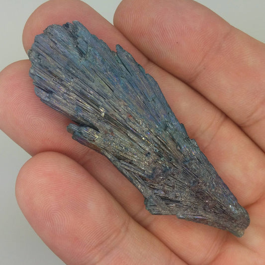 Black Kyanite Aura Specimen | Metaphysical | Opalized | Wire Wrapping | 1I