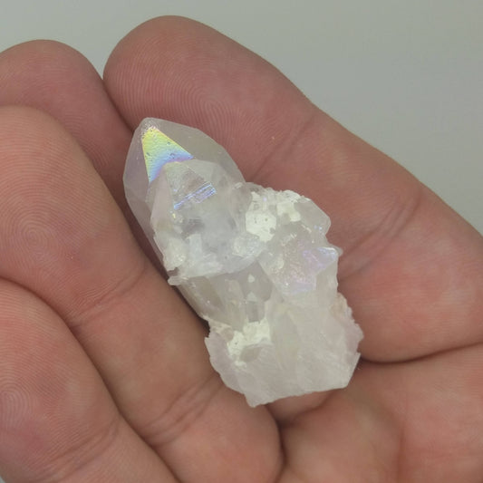 OPAL AURA Quartz Crystal Specimen | Metaphysical | Wire Wrapping | 1A