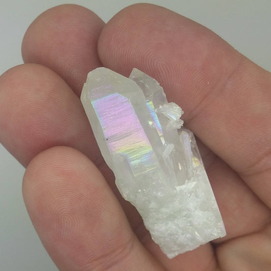 OPAL AURA Quartz Crystal Specimen | Metaphysical | Wire Wrapping | 1A