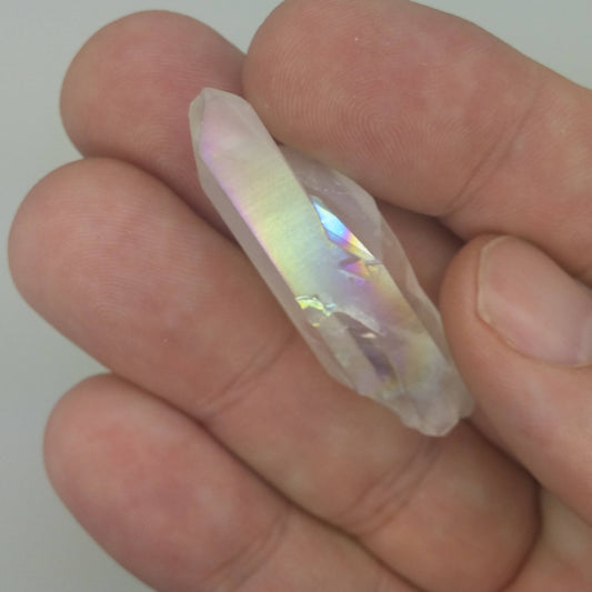 OPAL AURA Quartz Crystal Specimen | Metaphysical | Wire Wrapping | 1B