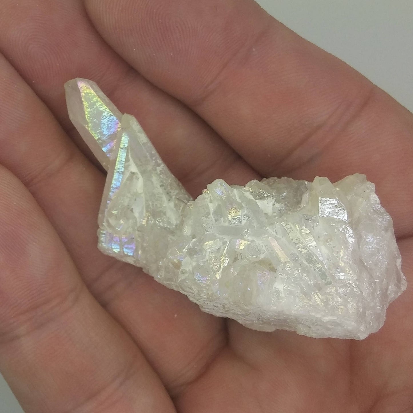 OPAL AURA Quartz Crystal Specimen | Metaphysical | Wire Wrapping | 1E