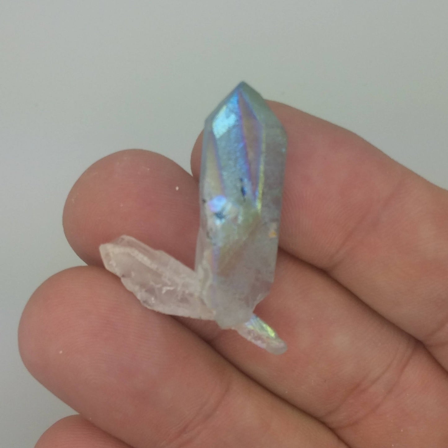 Aqua Aura Quartz Crystal Specimen | Metaphysical | Wire Wrapping | 1D