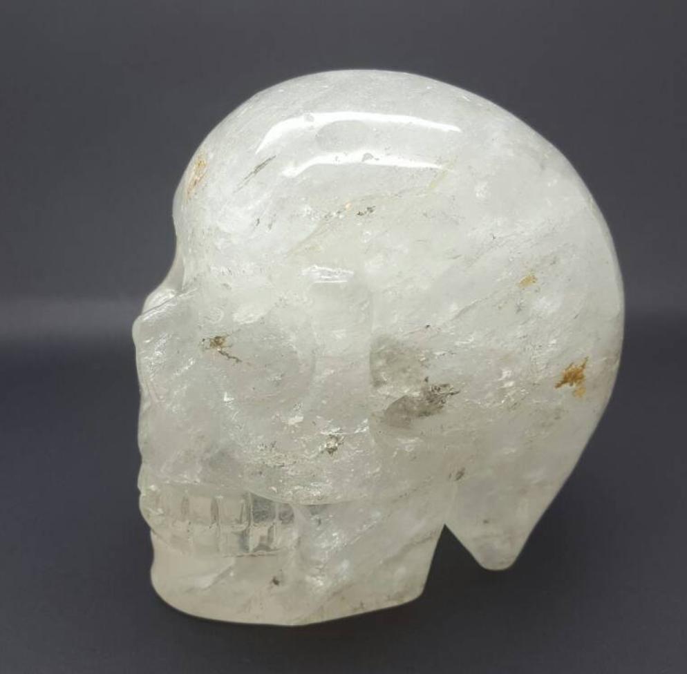 Clear Quartz Crystal Skull Large 1020 grams