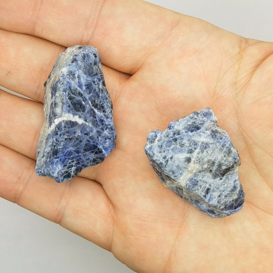 Sodalite Rough Gemstones | 2 PIECES | Metaphysical | Reiki | Cabbing | Wire Wrapping |