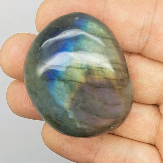 Purple Flash Labradorite Massage stone LABM1