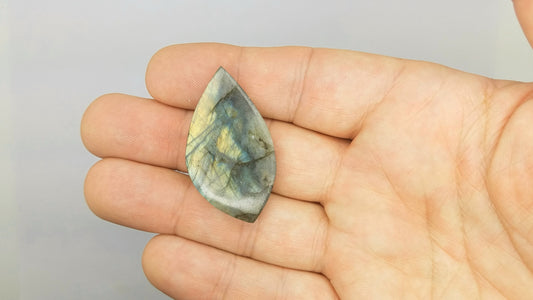 Parrot Wing LABRADORITE Cabochon | LARGE FREEFORM #lab4