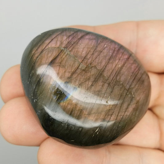Purple Red Labradorite Massage Stone | 1 Pc