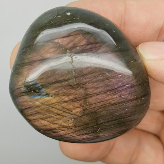 Purple Red Labradorite Massage Stone | 1 Pc