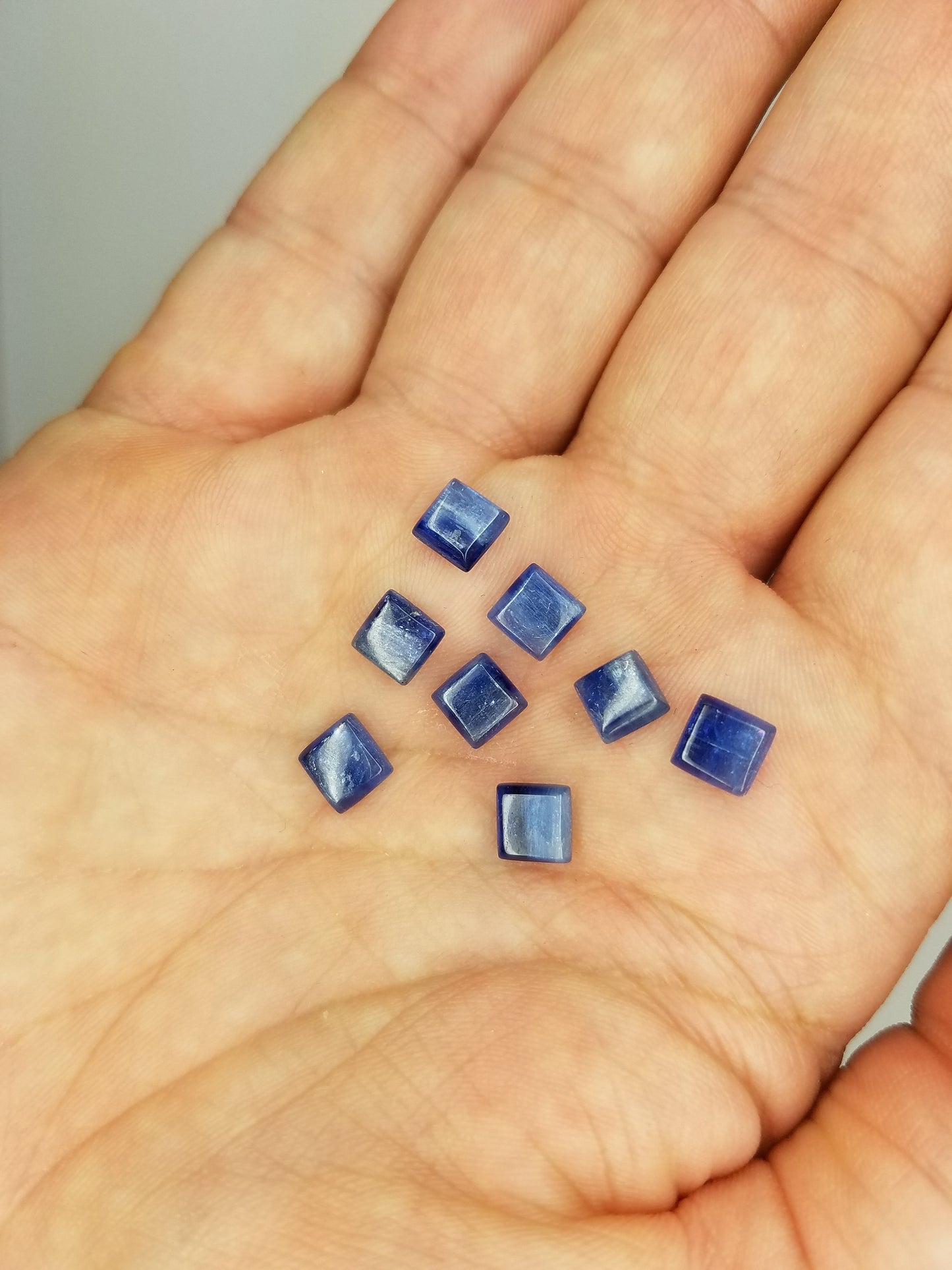 Blue Kyanite Cabochons Square Shape | 6mm