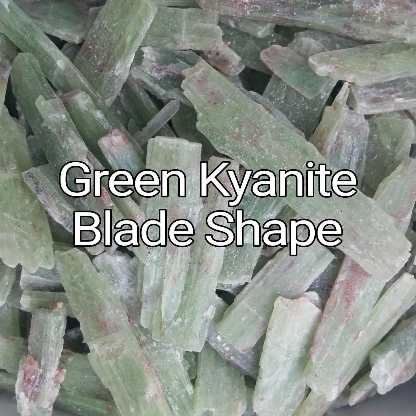 GREEN KYANITE | 1/4LB BLADE shape | Small-Medium