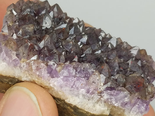 Smokey Amethyst Quartz Crystal Cluster Canadian Thunder Bay