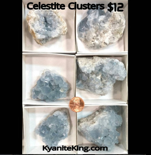 Celestite Clusters Small 1 Cluster per order