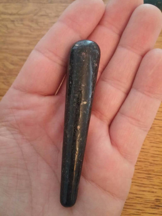 Indian Nuummite Massage Wand
