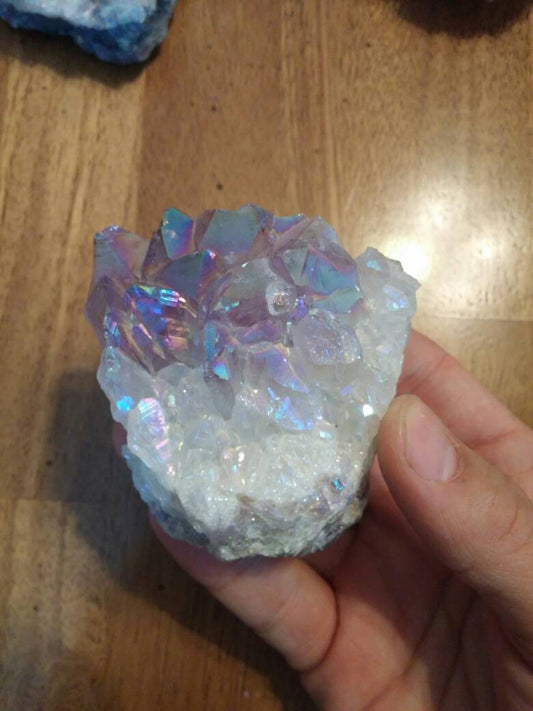 Medium Amethyst Aura Mystical Quartz Crystal Cluster