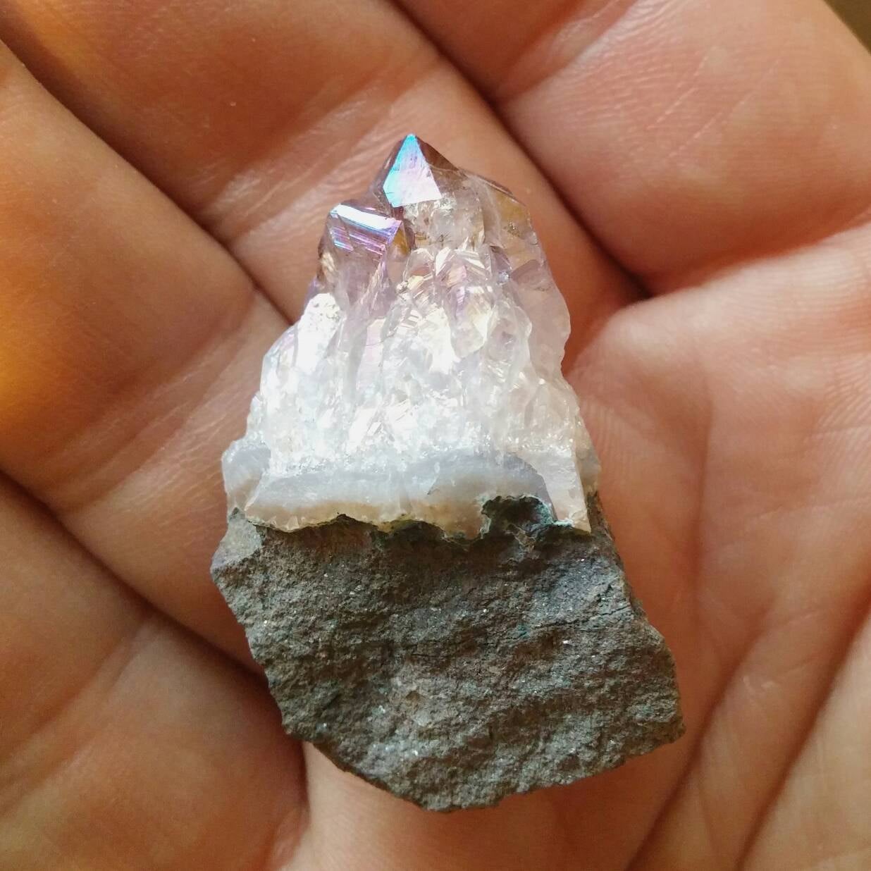 Amethyst Aura Mystical Quartz Crystal Cluster Point