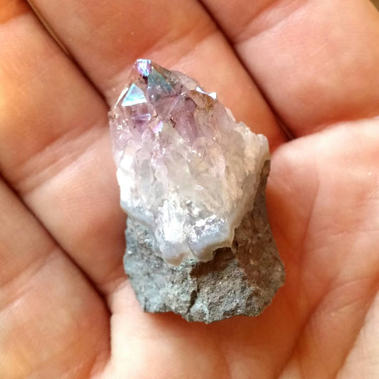 Amethyst Aura Mystical Quartz Crystal Cluster Point