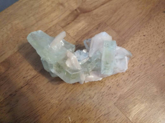 Superb Green Apophyllite with Stilbite Zeolite Specimen