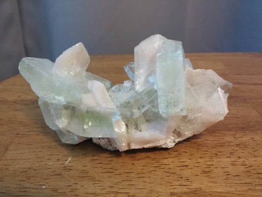 Superb Green Apophyllite with Stilbite Zeolite Specimen