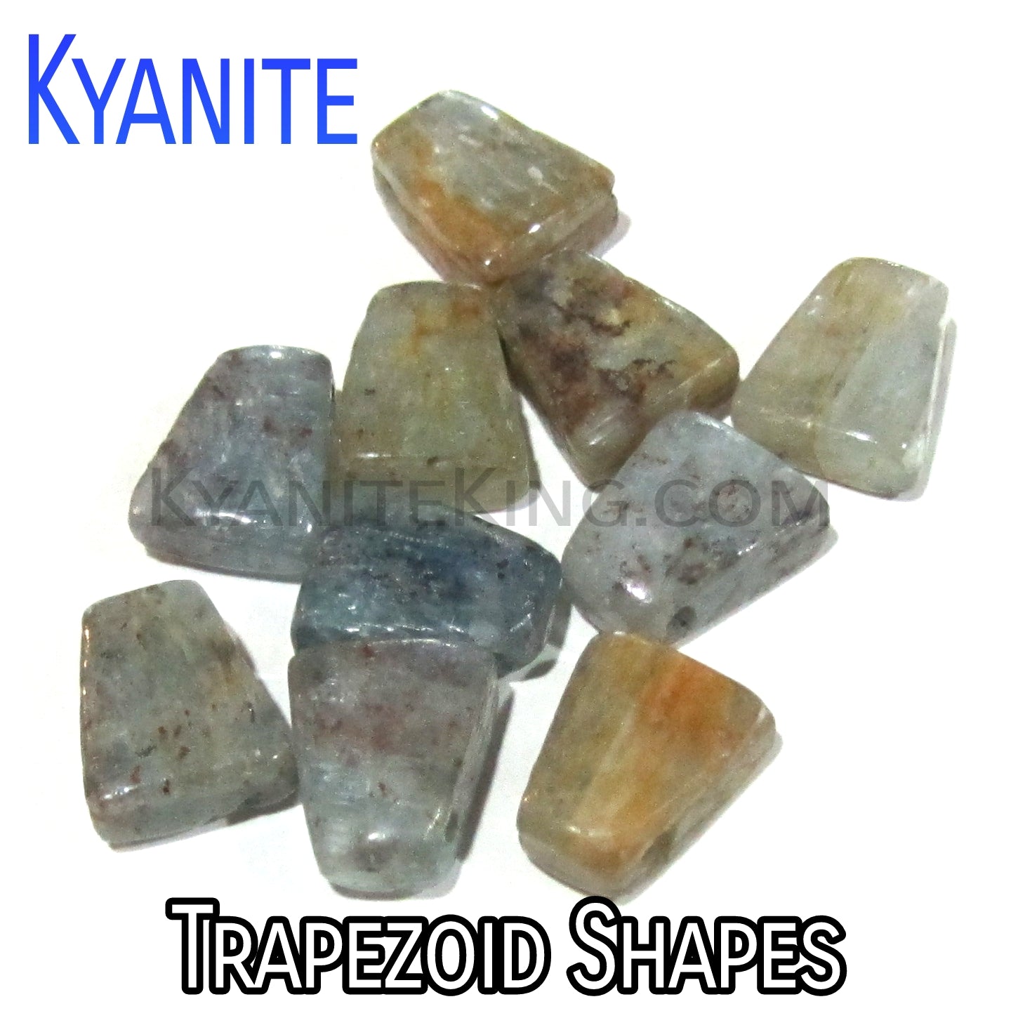 sea foam kyanite trapezoid bead group