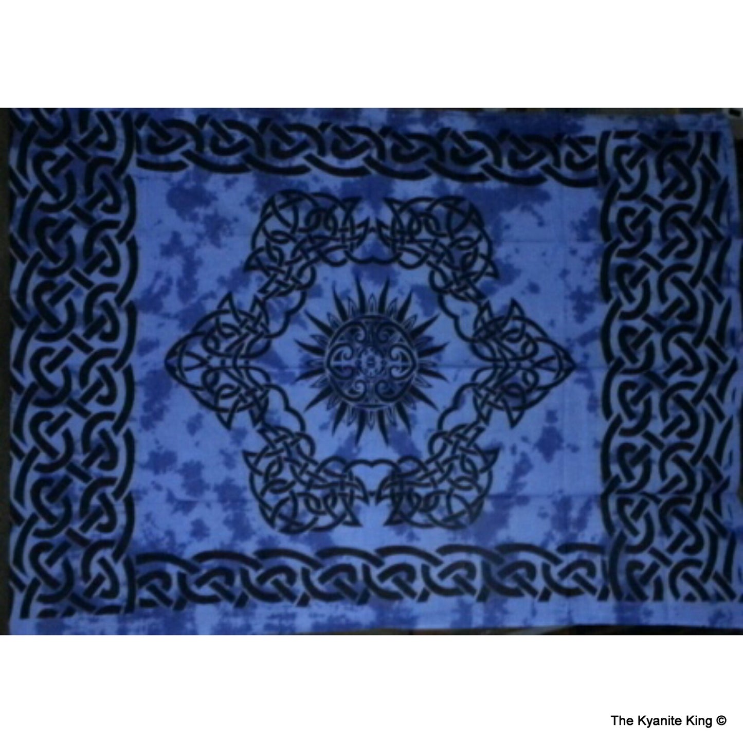 sm tapestry celtic sun design blue